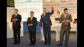 Открытие завода по производству электротехнического оборудования Hyundai Heavy Industries в городе Артеме Приморского края.